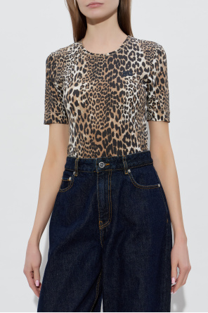 Ganni T-shirt with patch