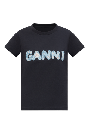 Camiseta con logo bordado