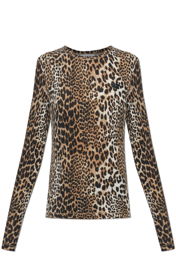 Top with an animal motif od Ganni