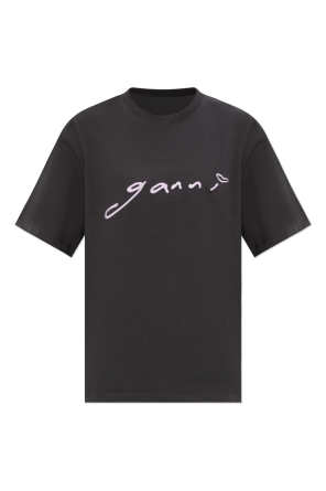 Camiseta con logo bordado