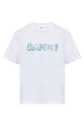 T-shirt with embroidered logo
