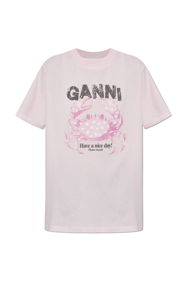 T-shirt with print od Ganni