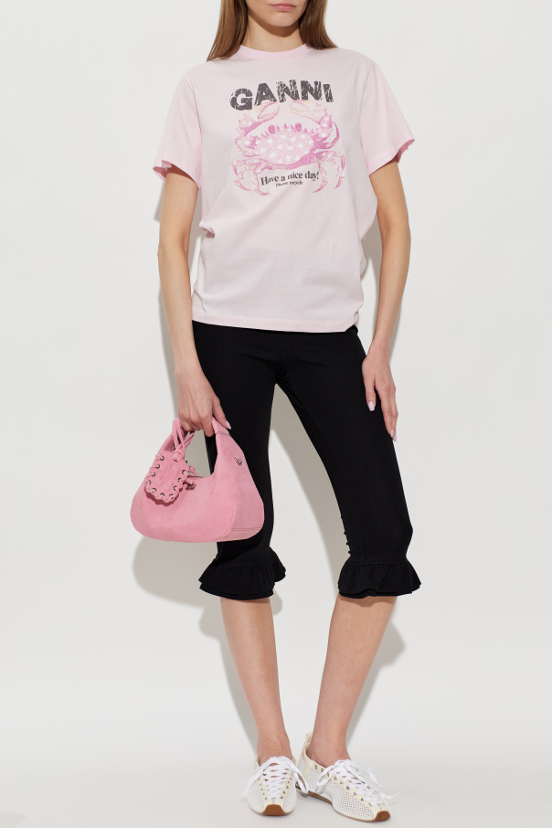 Ganni T-shirt z nadrukiem