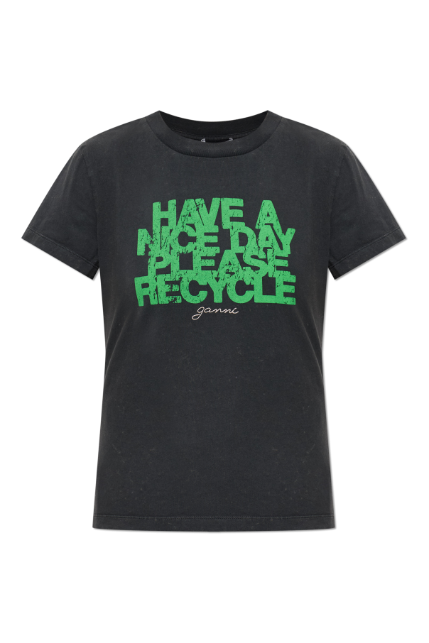 T-shirt with print od Ganni