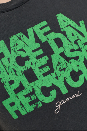 Ganni T-shirt z nadrukiem