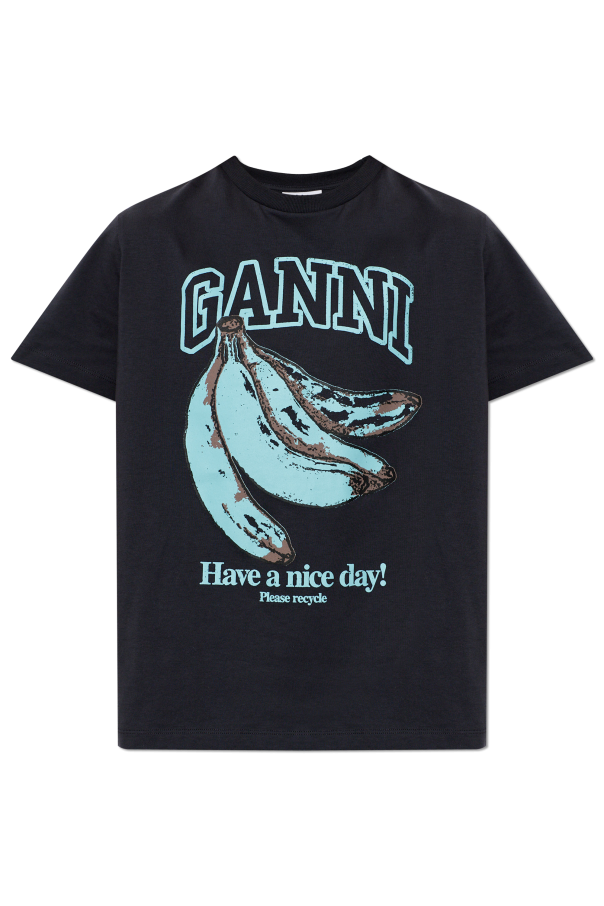 T-shirt with print od Ganni