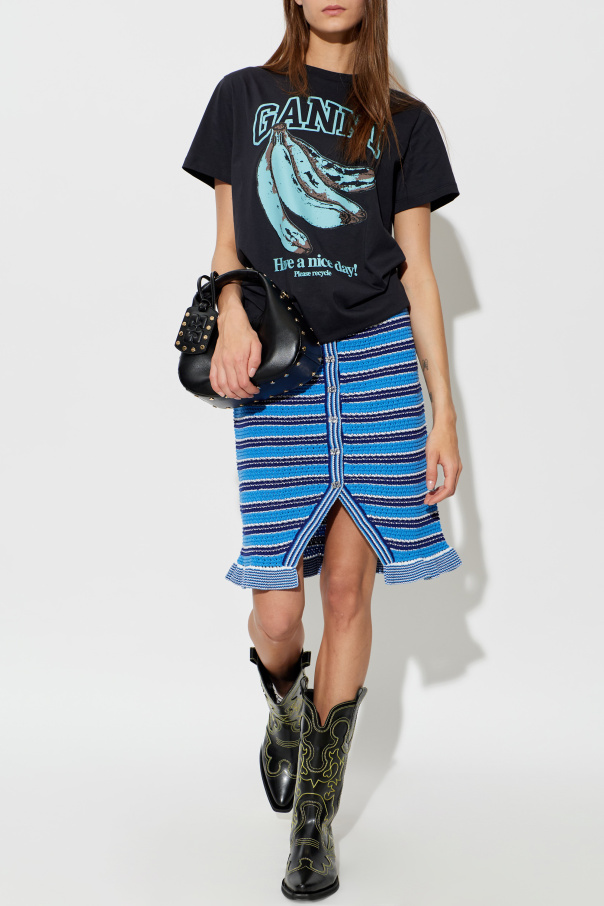 Ganni Camiseta con estampado