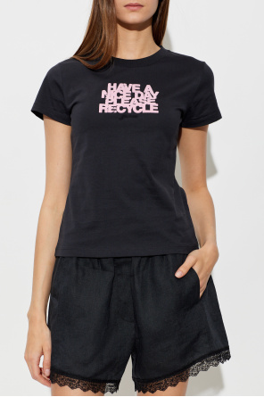 Ganni T-shirt z nadrukiem