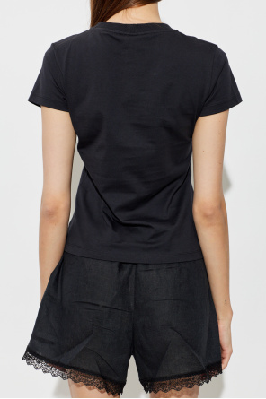 Ganni T-shirt z nadrukiem