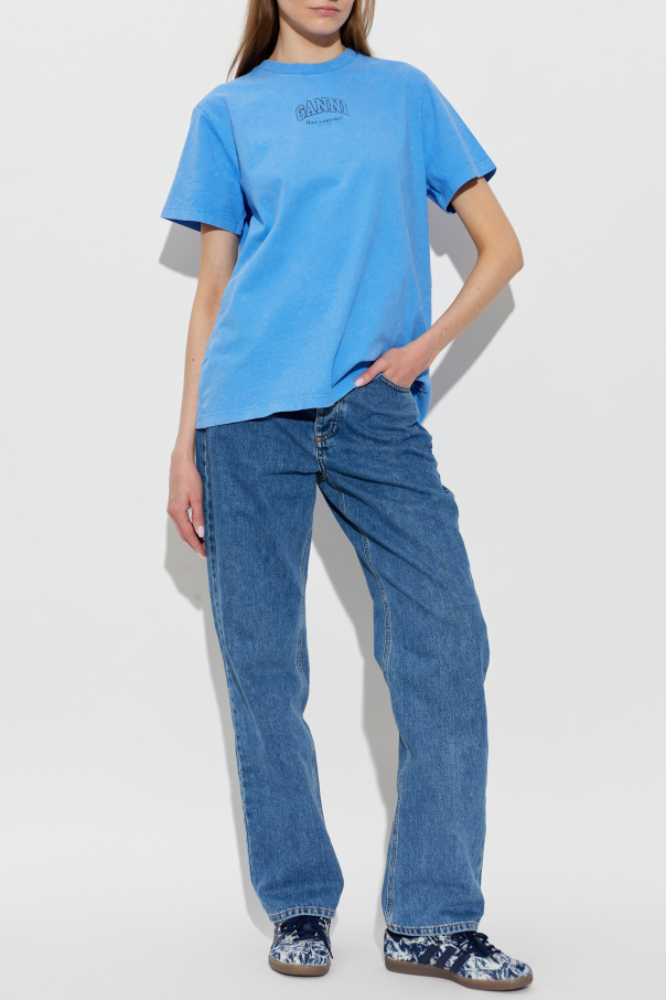 Ganni Camiseta con logo