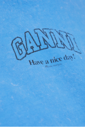 Ganni Camiseta con logo