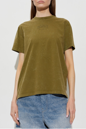 Ganni T-shirt z logo