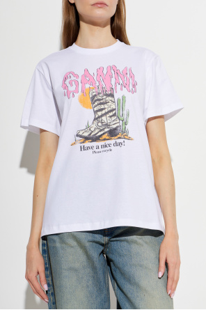 Ganni T-shirt with print