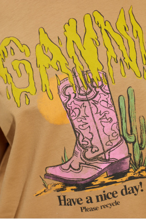 Ganni T-shirt z nadrukiem