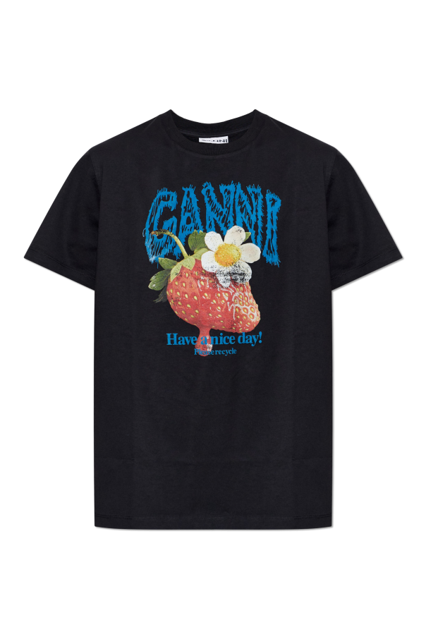 T-shirt with print od Ganni