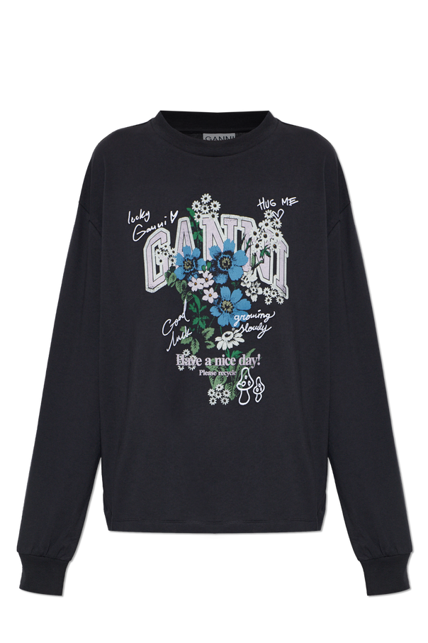 T-shirt with a colorful print od Ganni