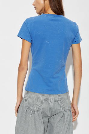Ganni T-shirt z kolorowym nadrukiem