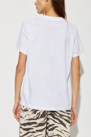 Ganni T-shirt z kolorowym nadrukiem