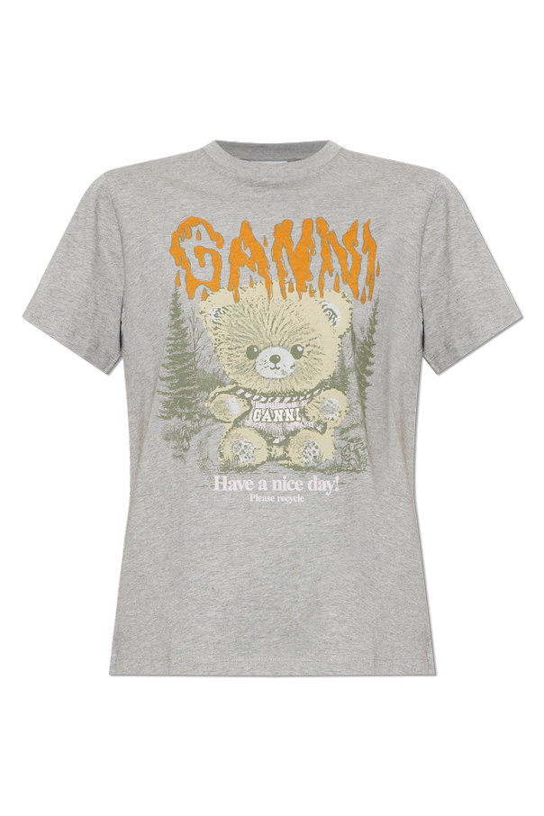 T-shirt with a colorful print od Ganni