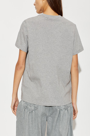Ganni T-shirt z kolorowym nadrukiem