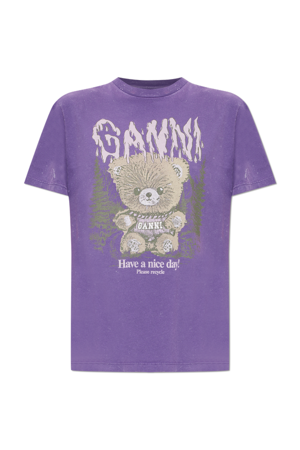 T-shirt with a colorful print od Ganni