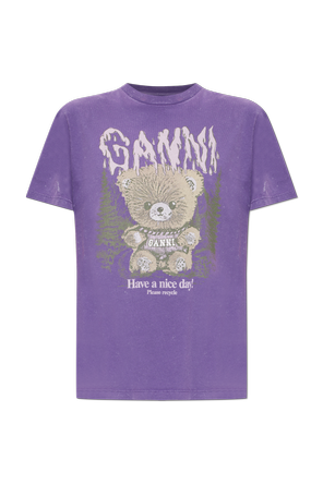 T-Shirt mit buntem Druck