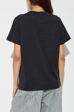 Ganni T-shirt z kolorowym nadrukiem