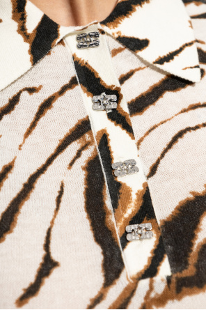 Ganni Polo with animal motif