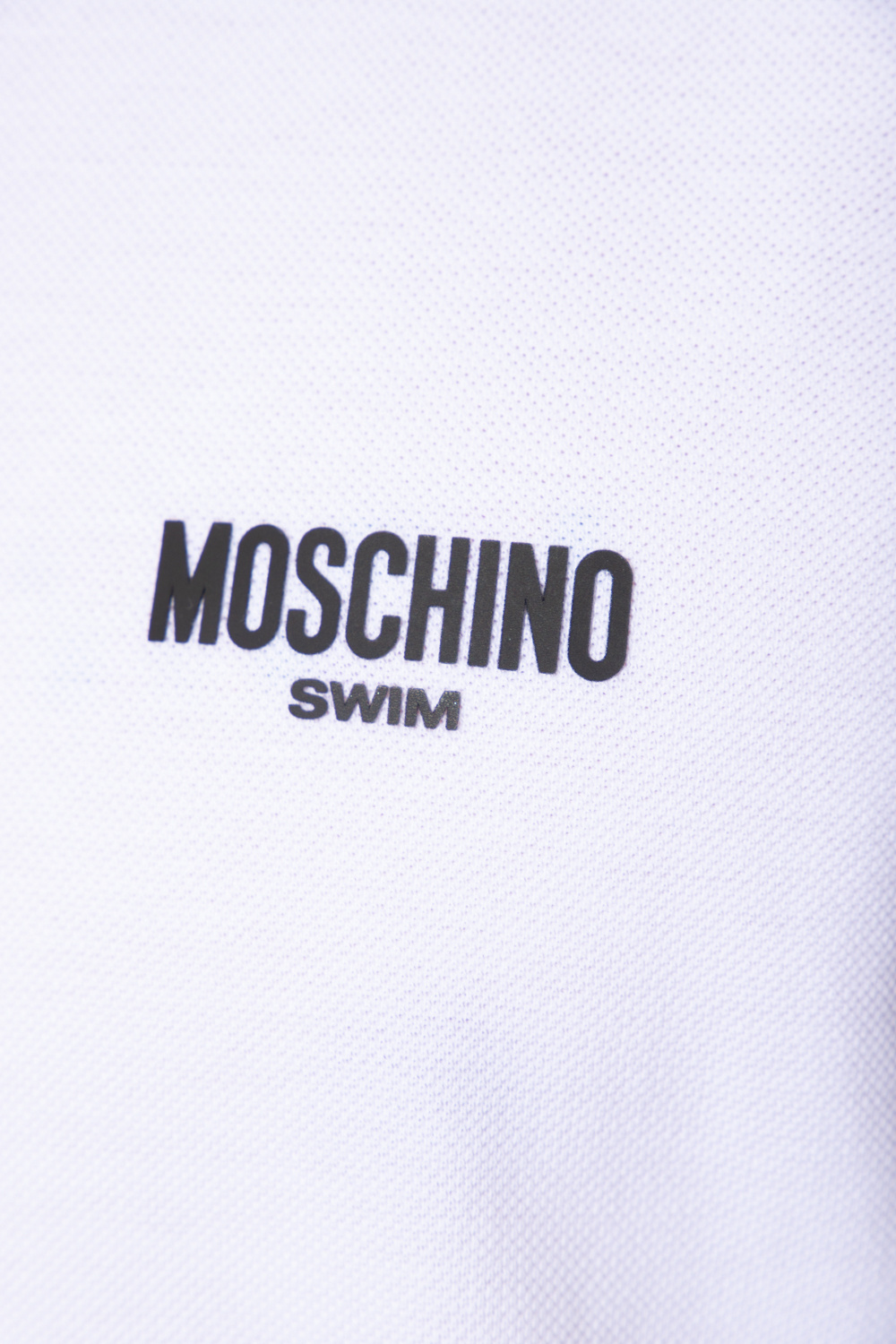 Moschino polo bead-embellished shirt with logo