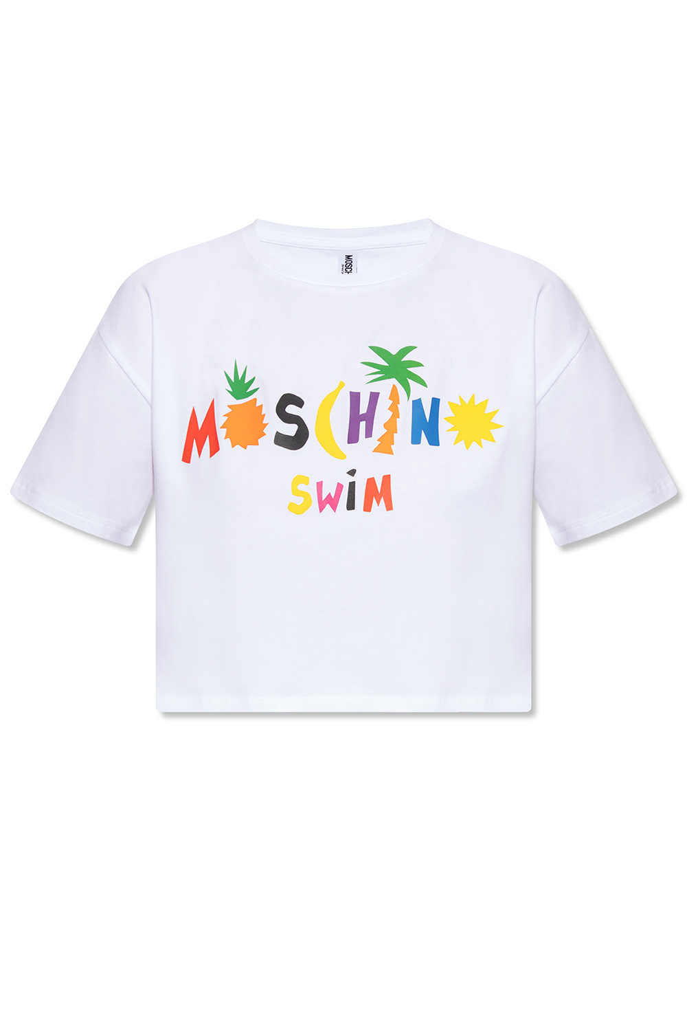 Moschino Cropped T-shirt with logo