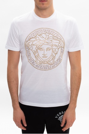 Versace T-shirt z motywem głowy Meduzy