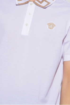 Versace NAMESAKE logo-embroidered polo shirt