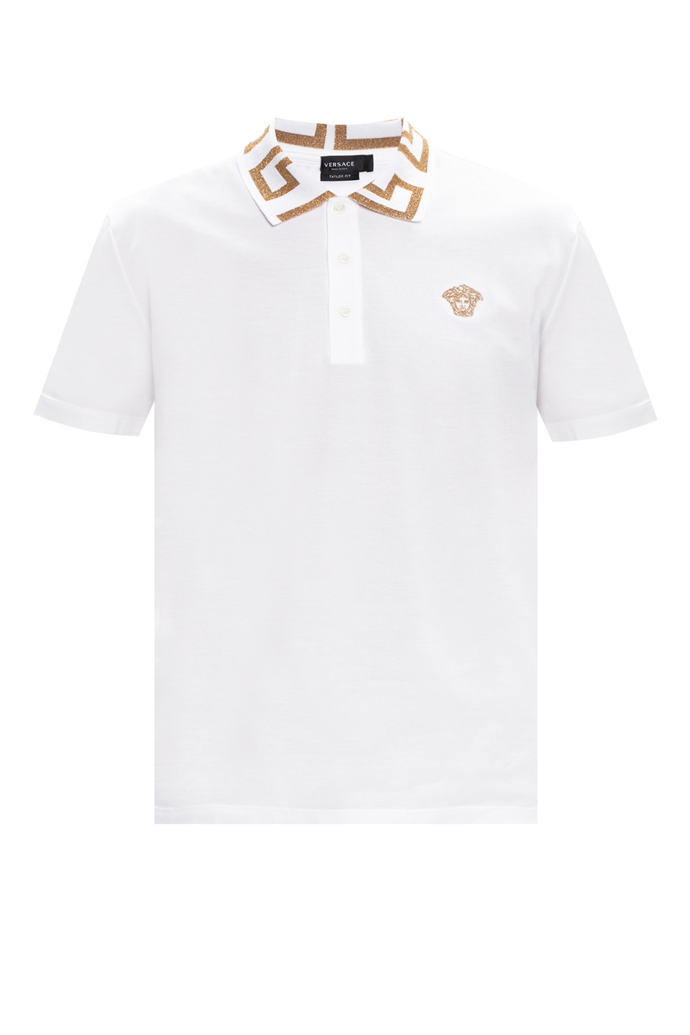 versace polo shirt white