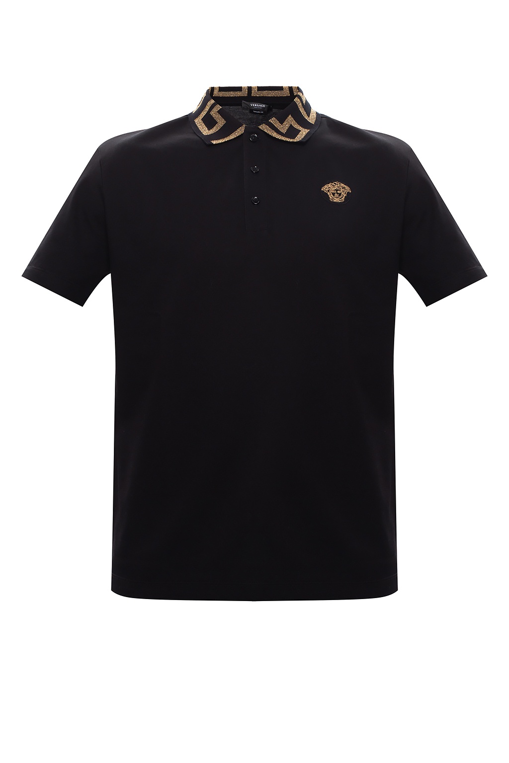 versace polo shirt black