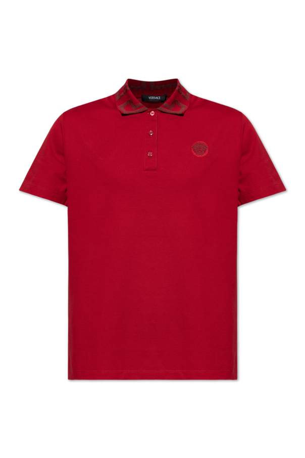 Versace Cotton polo with logo