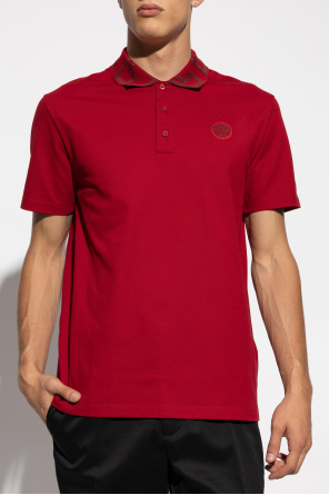 Versace Cotton polo with logo