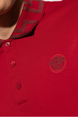 Versace Cotton polo with logo