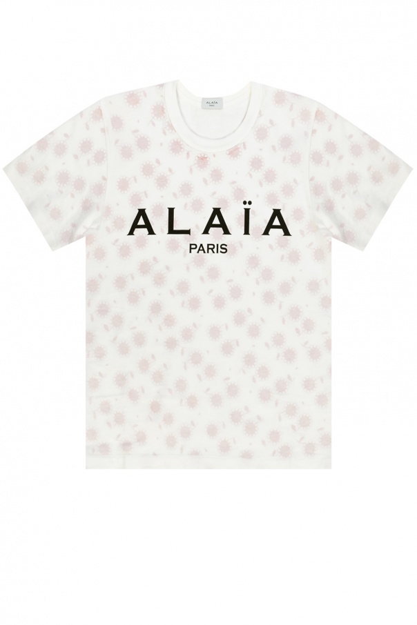 Alaïa Shirt With Floral Appliquè