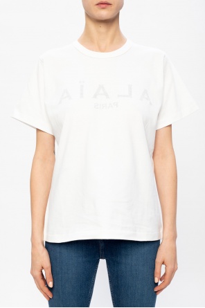 Alaïa Long sleeve technical running top or t shirt