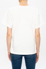 Alaïa Printed crew neck t-shirt in cotton jersey
