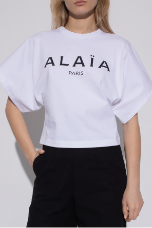 Alaïa T-shirt Nuff with logo