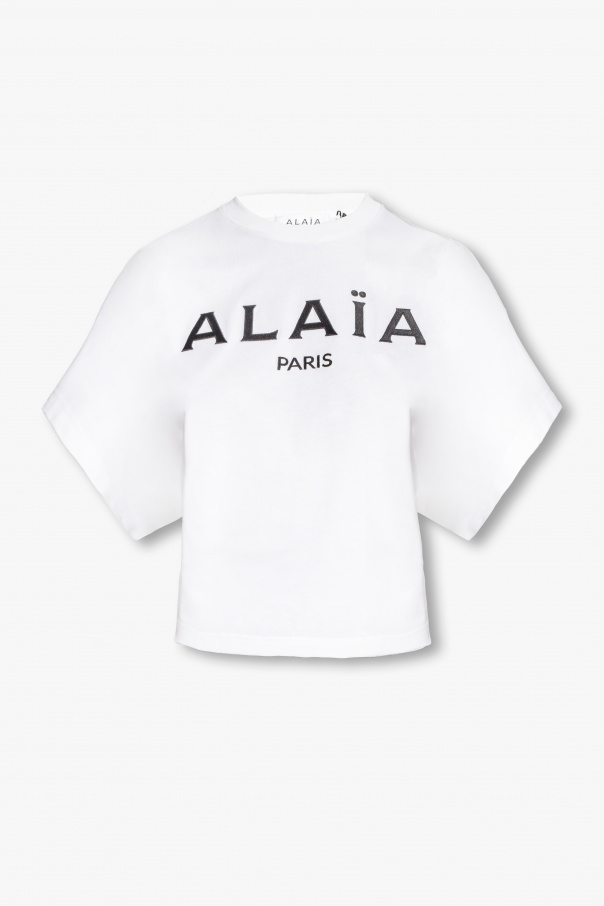 Alaïa Sailing Boat Print Crew Neck T-Shirt