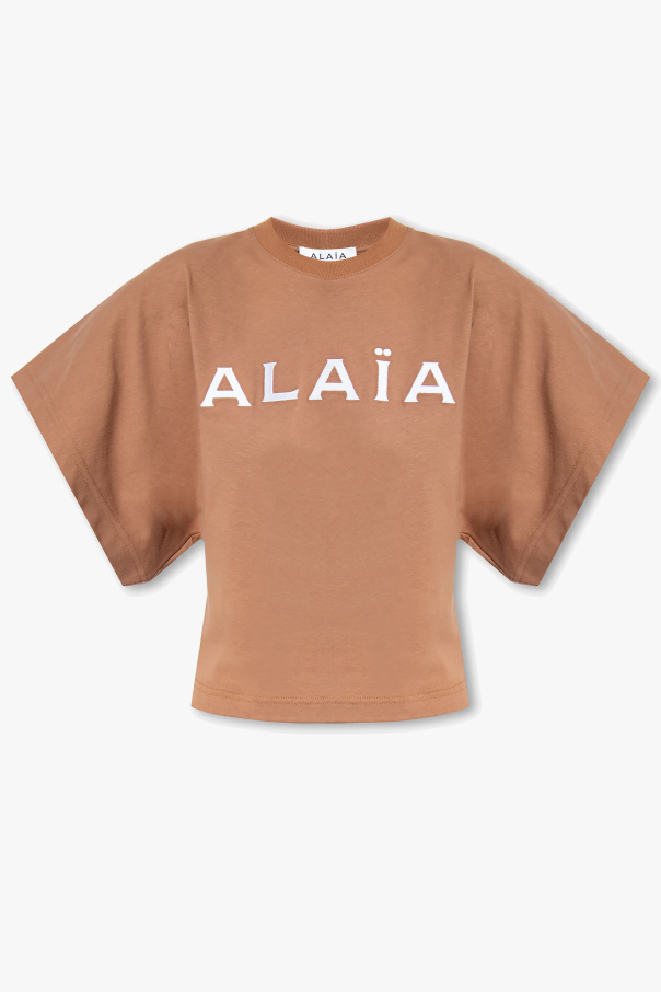 Alaïa T-shirt with logo | Women's Clothing | Vitkac