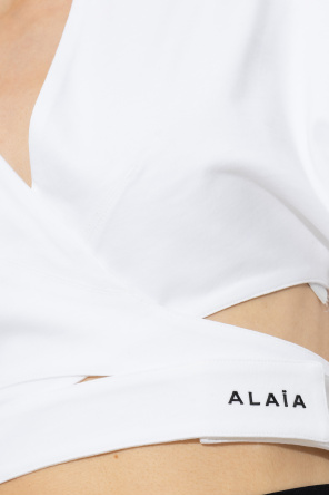 Alaïa Lacoste Kids short sleeved polo shirt