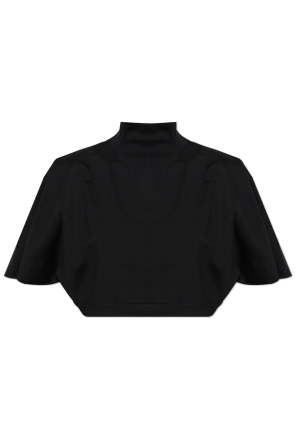 Kurzes Top mit Stehkragen