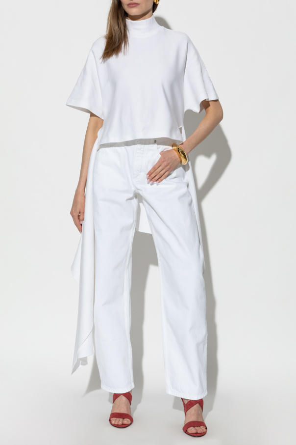 Alaïa Asymmetric top with turtleneck