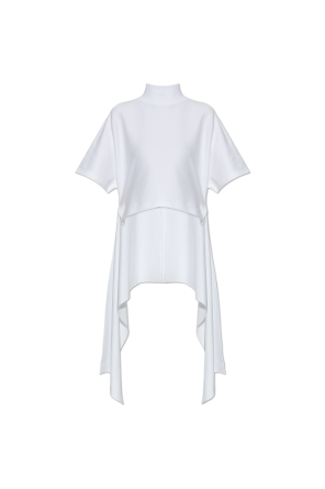 Asymmetrical top with turtleneck