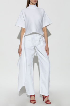 Alaïa Asymmetric top with turtleneck