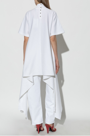Alaïa Asymmetric top with turtleneck
