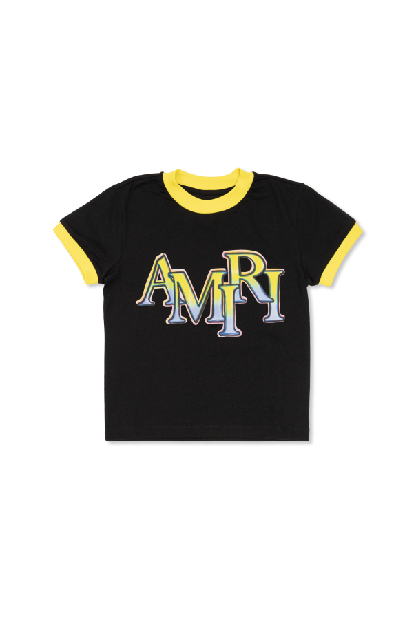 T-shirt with printed logo od Amiri Kids